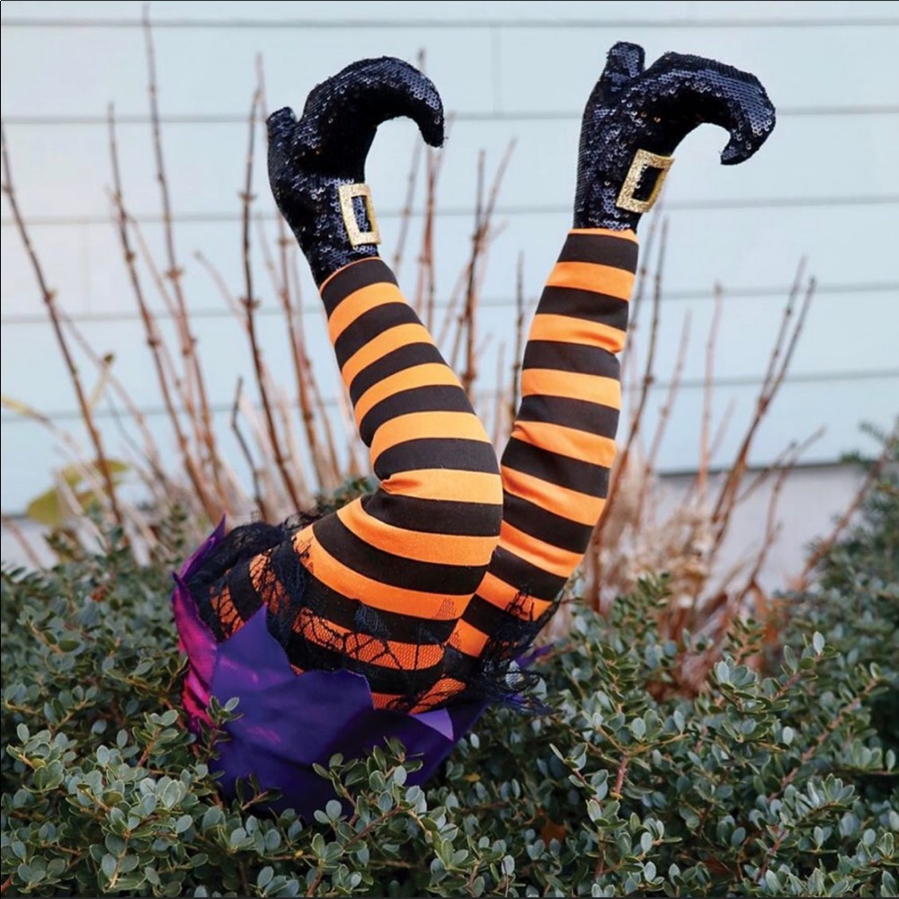 NEW!  Witch Legs Halloween Decor